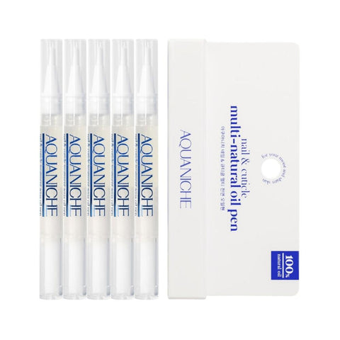 Aquaniche Nail & Cuticle Multi-natural Oil Pen 2ml*5Pcs