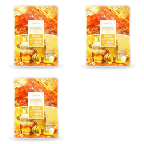 Deoproce Color Synergy Effect Sheet Mask Yellow Honey and Snail 20g*15ea