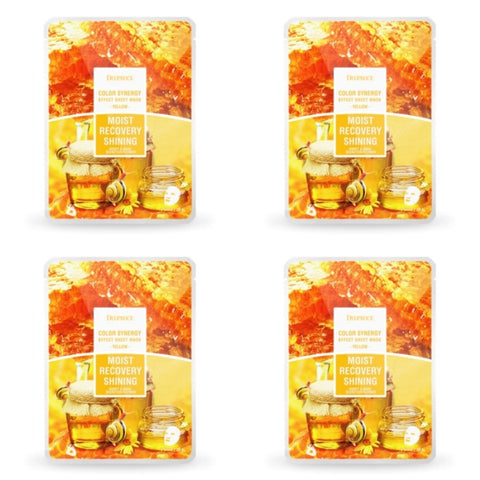 Deoproce Color Synergy Effect Sheet Mask Yellow Honey and Snail 20g*20ea