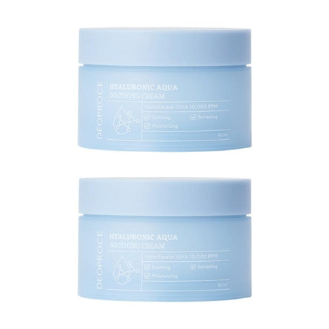 Deoproce Hyaluronic Aqua Soothing Cream 100ml*2Pcs