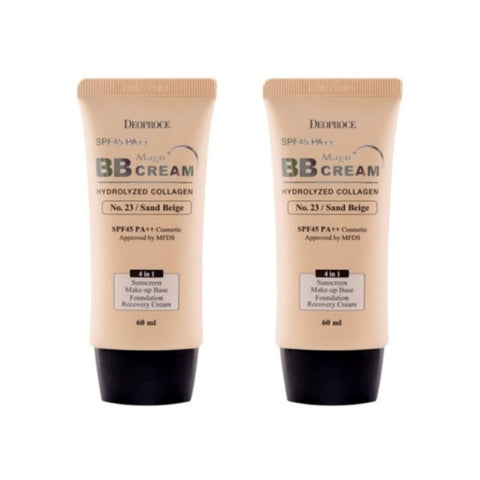 Deoproce Magic BB Cream No.23 Sand Beige SPF50+ PA+++ 60ml*2Pcs