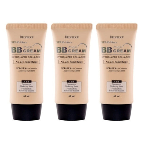 Deoproce Magic BB Cream No.23 Sand Beige SPF50+ PA+++ 60ml*3Pcs