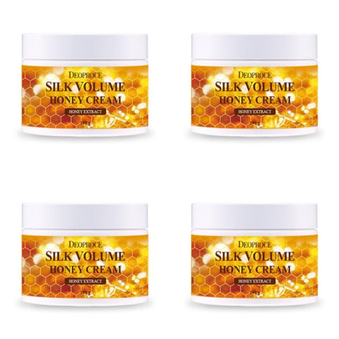 Deoproce Moisture Silk Volume Honey Cream 100g*4Pcs