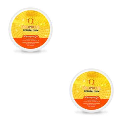 Deoproce Natural Skin Coenzyme Q10 Nourishing Cream 100g*2Pcs