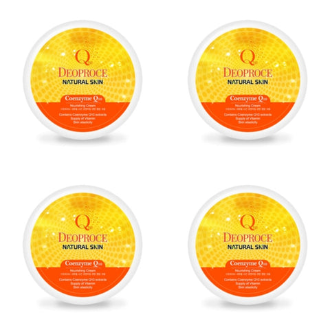 Deoproce Natural Skin Coenzyme Q10 Nourishing Cream 100g*4Pcs