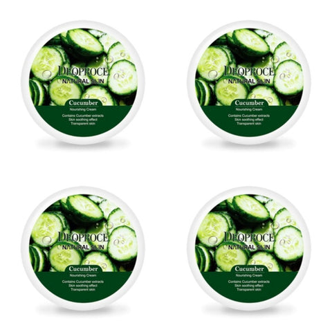Deoproce Natural Skin Cucumber Nourishing Cream 100g*4Pcs