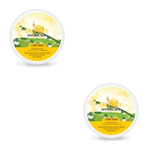 Deoproce Natural Skin Gold Snail Nourishing Cream 100g*2Pcs