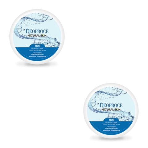 Deoproce Natural Skin H2O Nourishing Cream 100g*2Pcs