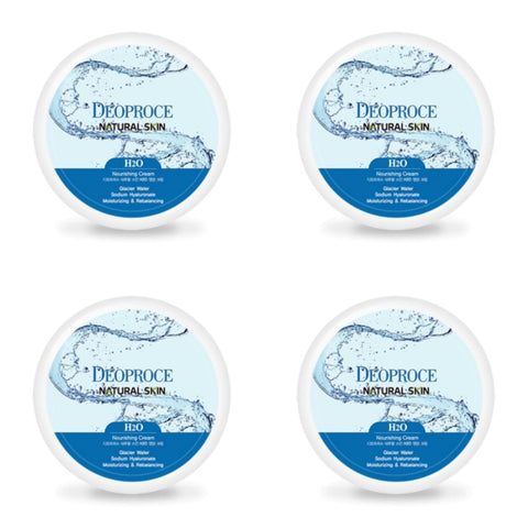 Deoproce Natural Skin H2O Nourishing Cream 100g*4Pcs