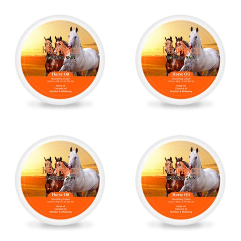 Deoproce Natural Skin Horse Oil Nourishing Cream 100g*4Pcs