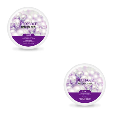 Deoproce Natural Skin Pearl Nourishing Cream 100g*2Pcs
