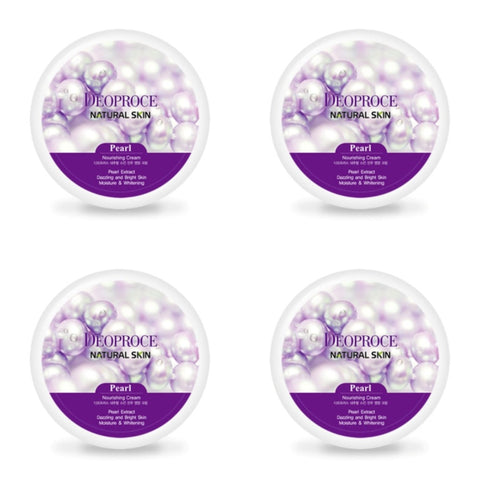 Deoproce Natural Skin Pearl Nourishing Cream 100g*4Pcs
