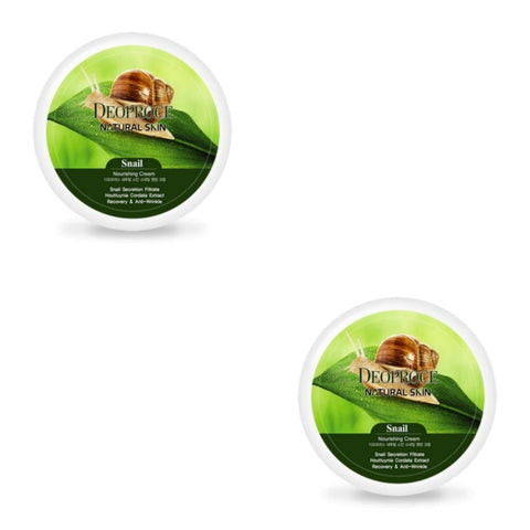 Deoproce Natural Skin Snail Nourishing Cream 100g*2Pcs