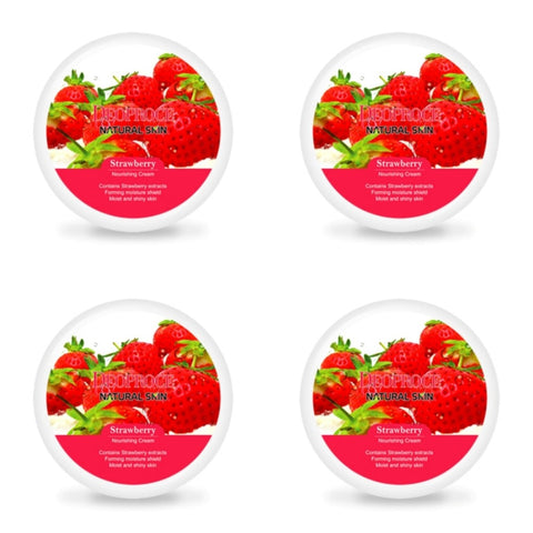 Deoproce Natural Skin Strawberry Nourishing Cream 100g*4Pcs