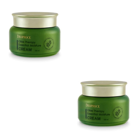 Deoproce Olive Therapy Essential Moisture Cream 100ml*2Pcs
