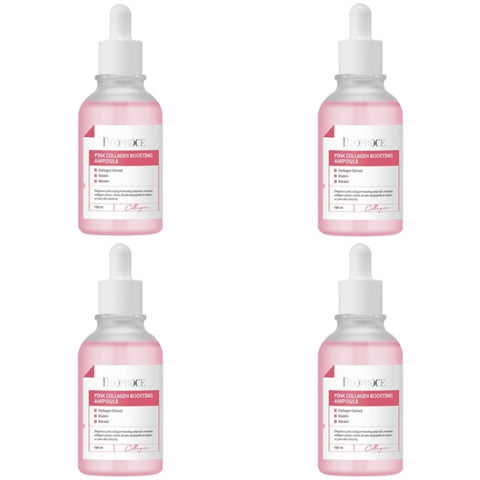 Deoproce Pink Collagen Boosting Ampoule 100ml*4Pcs