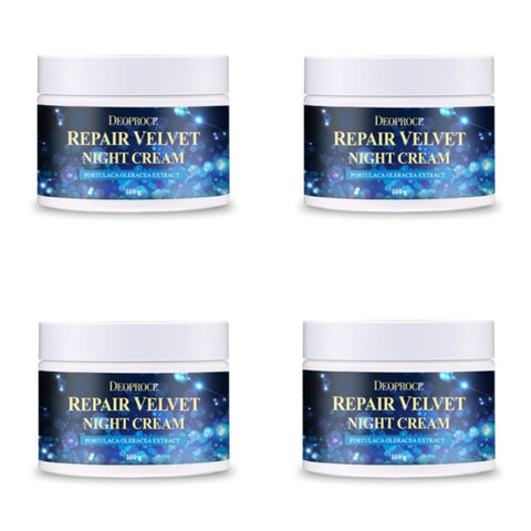 Deoproce Repair Velvet Night Cream 100g*4Pcs