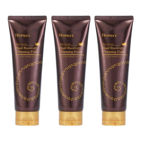 Deoproce Snail Recovery Cleansing Foam 170g*3Pcs