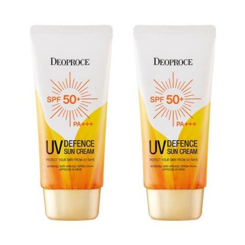 Deoproce UV Defence Sun Cream SPF50+ PA+++ 50ml*2Pcs