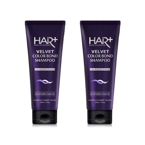 Hair Plus Velvet Color Bond Shampoo Anti Yellow for Dyed Hair 210ml*2Pcs
