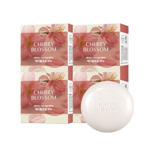Happy Bath Original Collection Bar Soap Cherry Blossom 90g*4Pcs