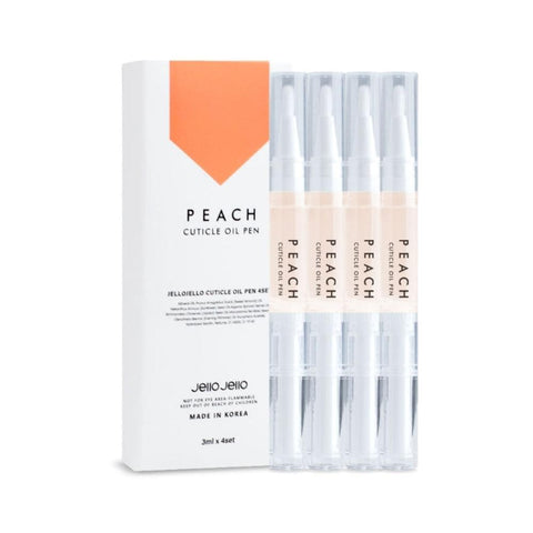 JelloJello Cuticle Oil Pen Peach 3ml*4Pcs