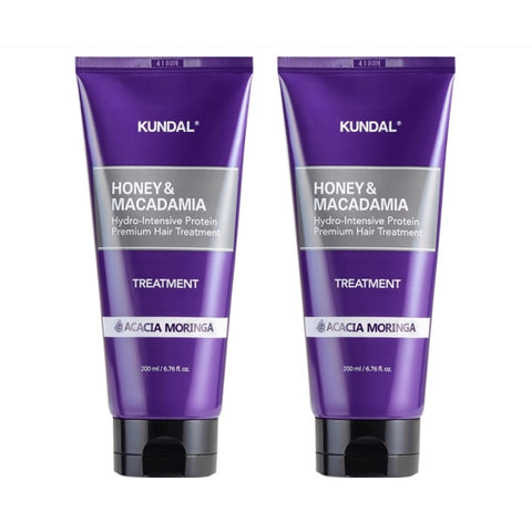 Kundal Honey & Macadamia Hair Treatment Acacia Moringa 200ml*2Pcs