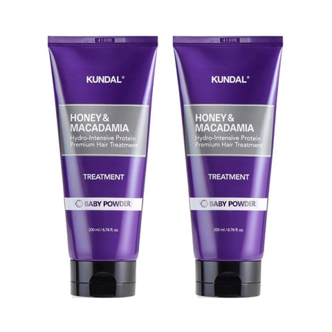 Kundal Honey & Macadamia Hair Treatment Baby Powder 200ml*2Pcs