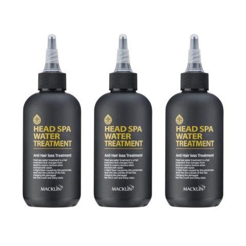 Macklin Cosmetic Head Spa Water Anti Hair Loss Treatment 200ml*3Pcs