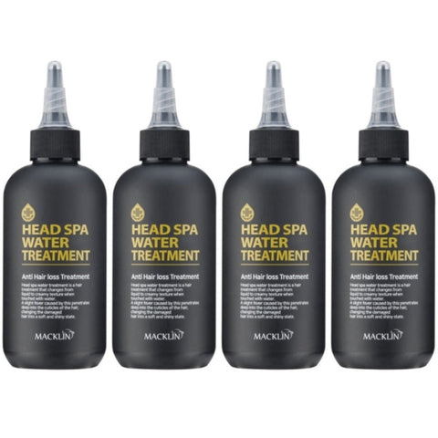 Macklin Cosmetic Head Spa Water Anti Hair Loss Treatment 200ml*4Pcs