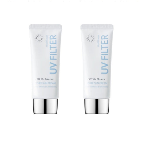 Medi Flower UV Filter Pure Sun Cream SPF50+ PA++++ 50ml*2Pcs