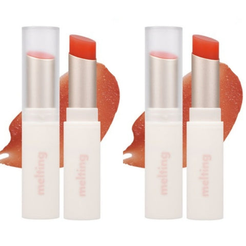 Merzy Glossy Melting Color Lip Balm GL2 Tangerine Wish 4g*2Pcs