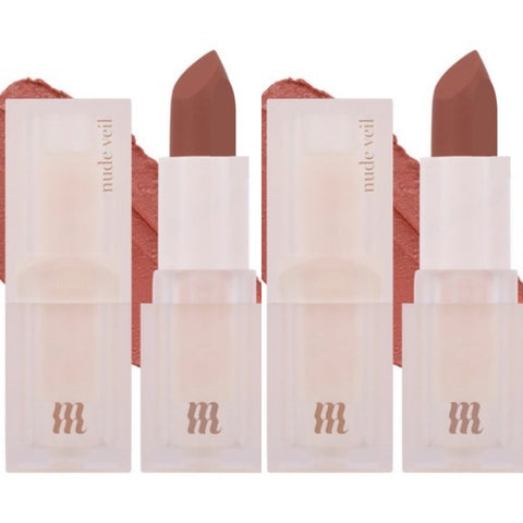 Merzy Nude Veil Lipstick NV1 Apricot Fever 3.5g*2Pcs