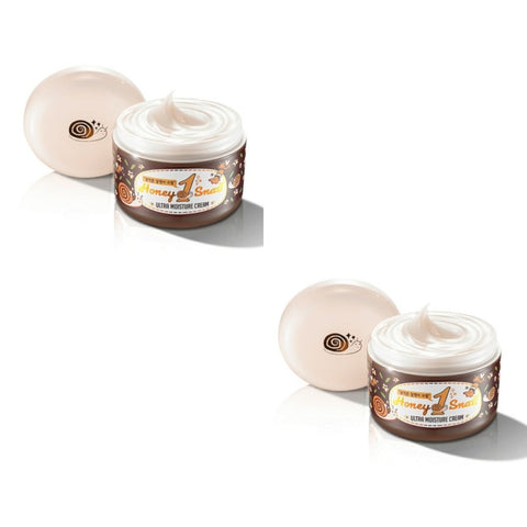 Nella Honey 1 Snail Ultra Moisture Cream 100g*2Pcs