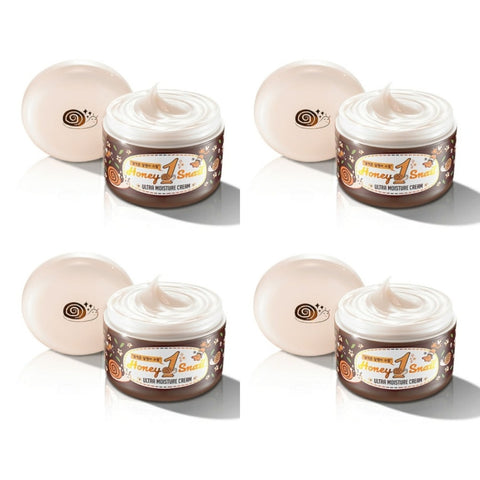 Nella Honey 1 Snail Ultra Moisture Cream 100g*4Pcs