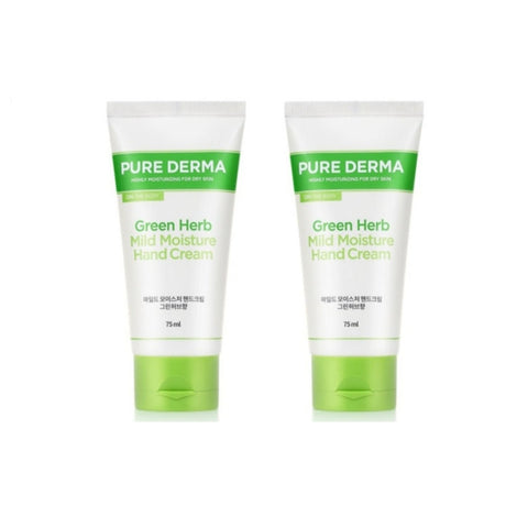 On the Body Pure Derma Green Herb Mild Moisture Hand Cream 75ml*2Pcs