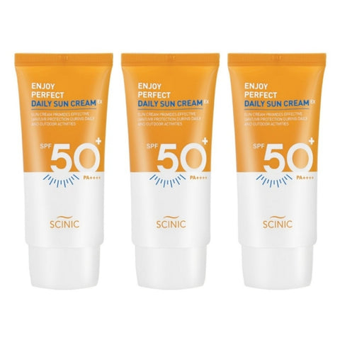 SCINIC Enjoy Perfect Daily Sun Cream EX SPF50+ PA++++ 50ml*3Pcs