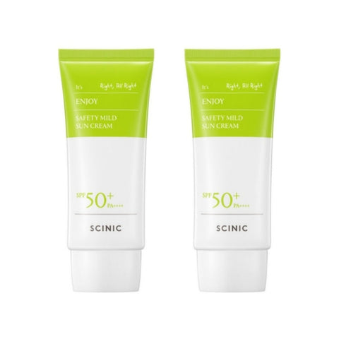 SCINIC Enjoy Safety Mild Sun Cream SPF50+ PA++++ 50ml*2Pcs