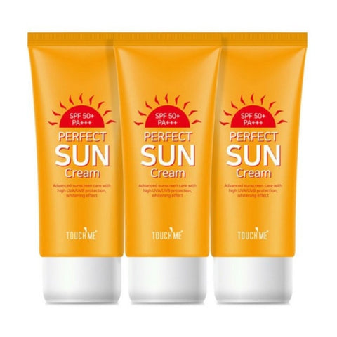 Touch Me Perfect Sun Cream SPF50+ PA+++ 60ml*3Pcs