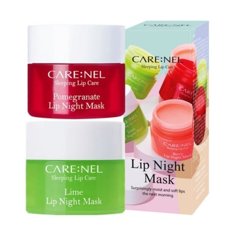 Carenel Lip Night Mask Pomegranate 5g + Lime 5g