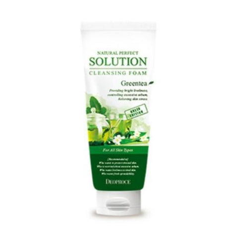 Deoproce Natural Perfect Solution Cleansing Foam Green Tea 170g