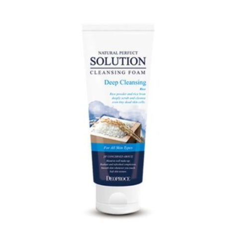 Deoproce Natural Perfect Solution Cleansing Foam Rice 170g