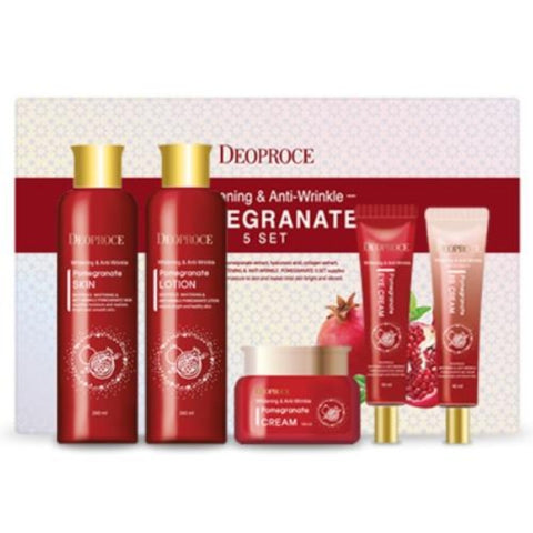 Deoproce Whitening and Anti-wrinkle Pomegranate 5 Pieces Set