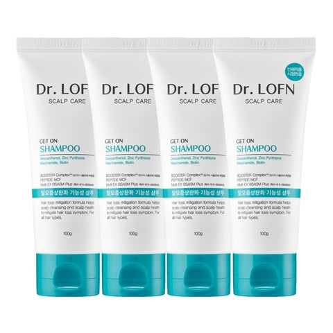 Dr. LOFN Anti-hair Loss Scalp Care Get on Shampoo 100g*4Pcs
