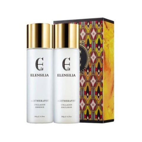 Elensilia Agetherapist Collagen Essence Emulsion 2 Pieces Skin Care Set