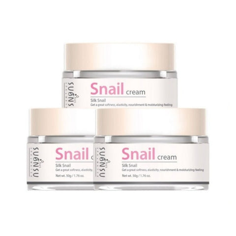 Enesti Suansu Silk Snail Cream 50g*3Pcs