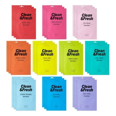 Eunyul Clean & Fresh 10 Types Sheet Mask Set 22ml*30ea