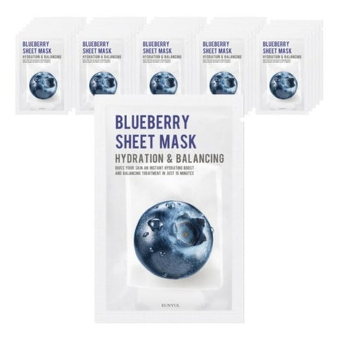 Eunyul Purity Blueberry Sheet Mask 22ml*30ea