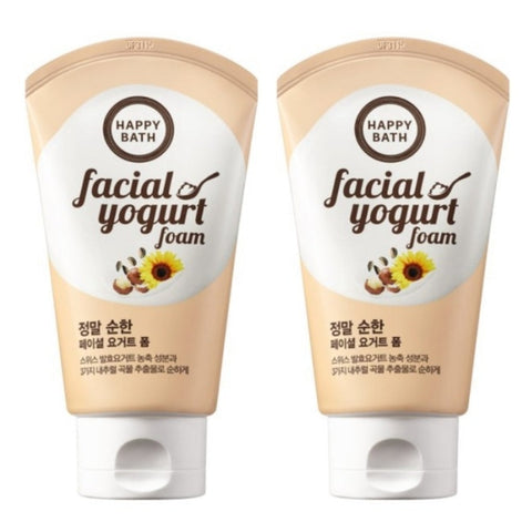 Happy Bath Real Mild Facial Yogurt Foam 120ml*2Pcs