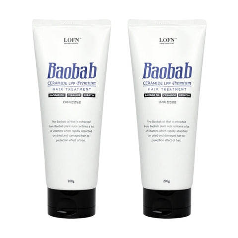 LOFN Baobab Ceramide LPP Premium Hair Treatment 200g*2Pcs